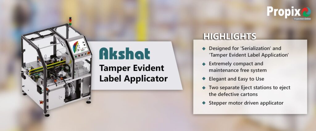 Akshat Tamper Evident Label Applicator